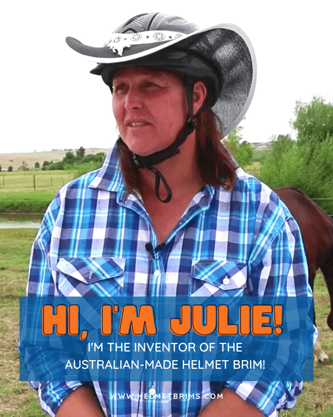 AUSTRALIAN-MADE-HELMET-BRIMS-HORSE-RIDING-SUN-SAFE