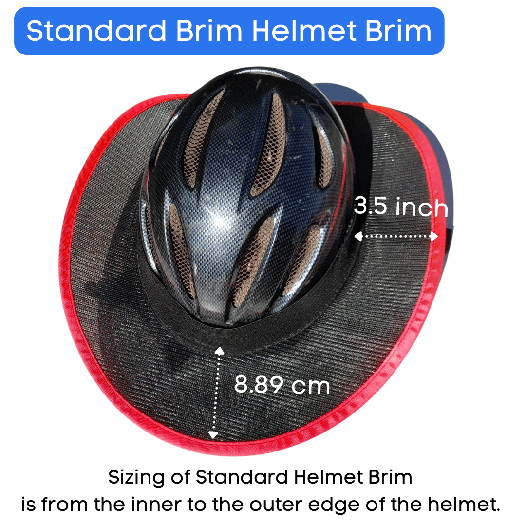 Ultra-Wide Helmet Brim | UPF50+ Sun Protection for Horse Riding