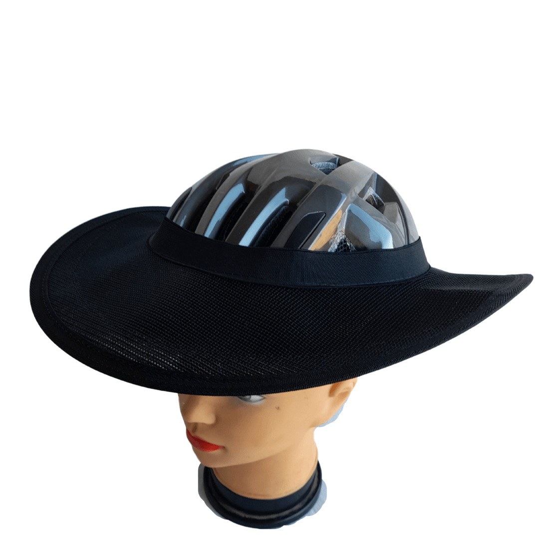 Bicycle-Helmet-Brim-Shade-Sun-Visor-round- version All black