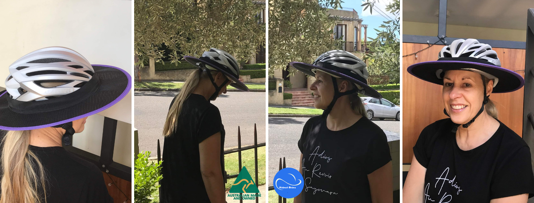 Load video: bicycle helmet brim sunshade for sun safety